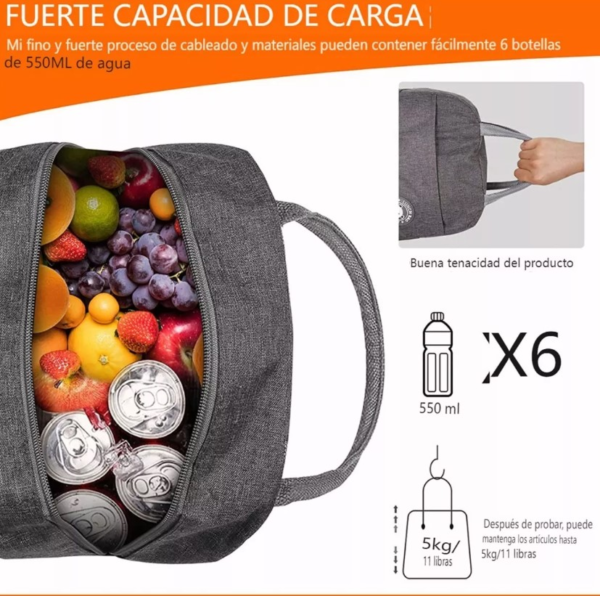 Lonchera Bolso Termico Alimentos Almuerz - Imagen 8