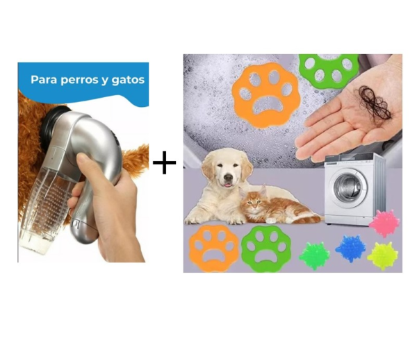 ESPONJA REMOVEDOR PELOS + ASPIRADORA PET - Imagen 2