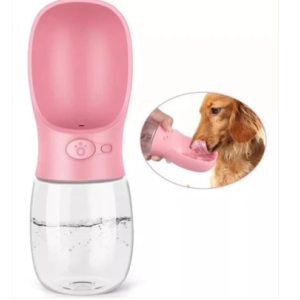 BEBEDERO PORTATIL PARA MASCOTA CON BOTON