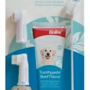 Set Cuidado Dental Bioline Para Perro